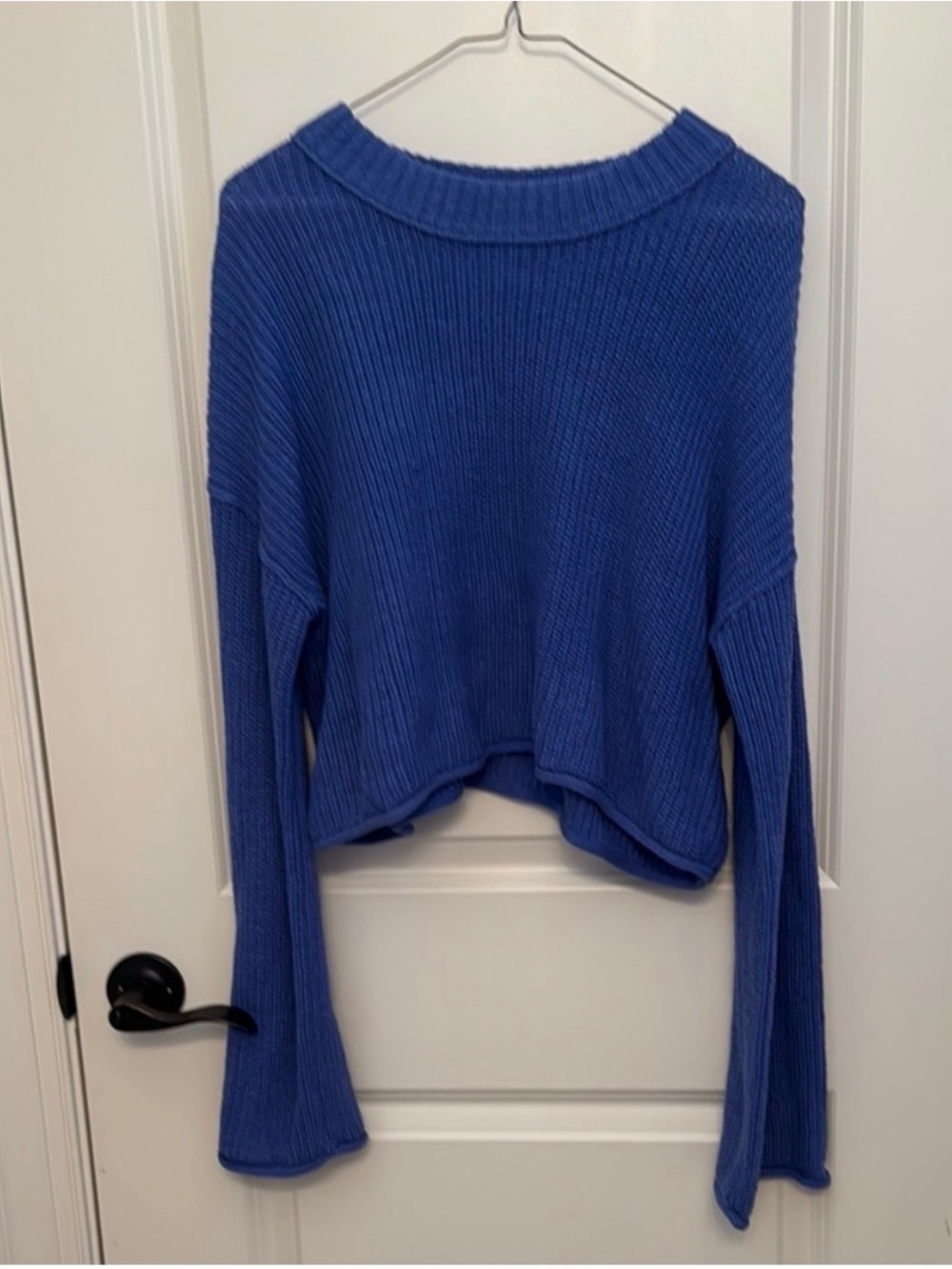 Wild fable Royal Blue Ribbed Crewneck Sweater